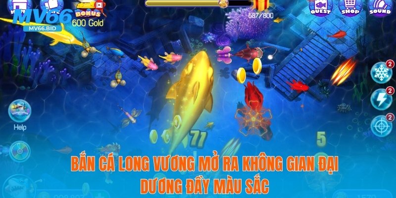 Bắn cá Long Vương mở ra không gian đại dương đầy màu sắc