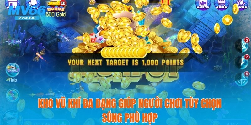 Kho vũ khí đa dạng giúp người chơi tùy chọn súng phù hợp