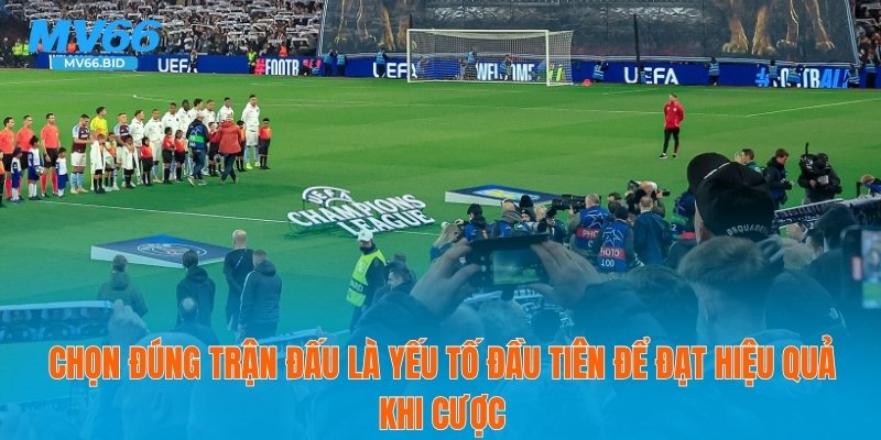 Chọn đúng trận đấu là yếu tố đầu tiên để đạt hiệu quả khi cược