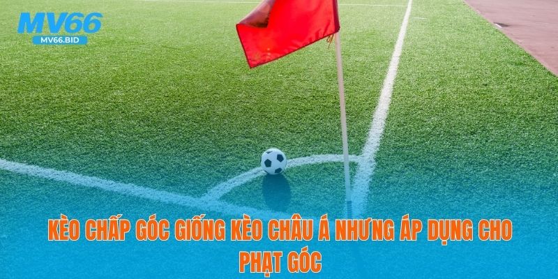 Kèo chấp góc giống kèo châu Á nhưng áp dụng cho phạt góc