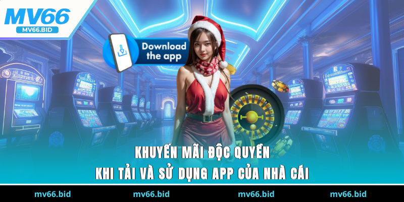 Khuyến mãi độc quyền khi tải và sử dụng app của nhà cái