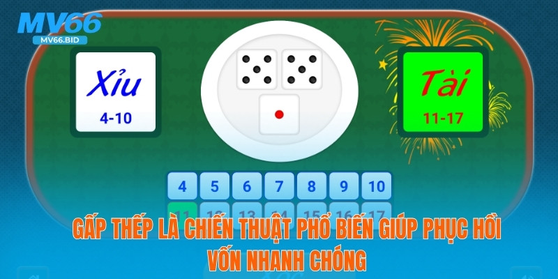 Gấp thếp là chiến thuật phổ biến giúp phục hồi vốn nhanh chóng